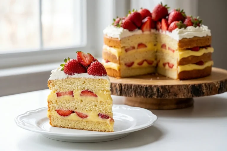 Voćna torta sa jagodama – Kremasta i sočna domaća torta